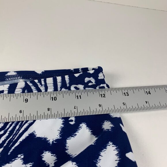Beyond Control Womens Blue Animal Print High-Waist Bikini Swim Bottom Size 8 NWT - Picture 5 of 8
